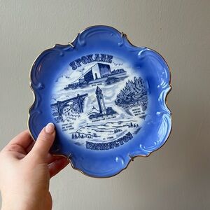 Vintage Spokane Washington State Collectible Souvenir Commemorative Plate IAAC